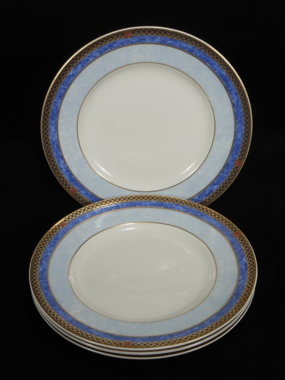 set of 4 beautiful bone china bread plates. Wedgwood UK Valencia